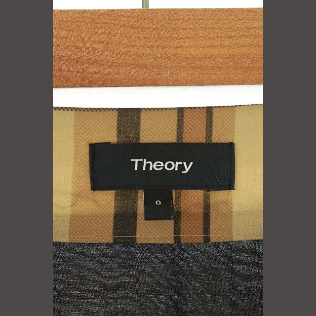 theory(セオリー)のセオリー theory チェックスカート フレアスカート 0 茶 黒 ベージュ レディースのスカート(ロングスカート)の商品写真