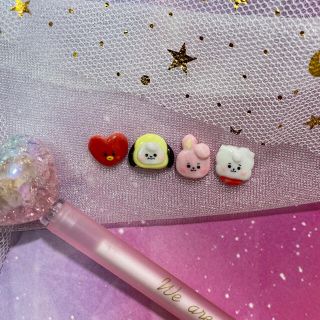 ラウンド 3dネイルパーツ bt21 ネイル クッキー チミー 3dネイルパーツ minini tata tata bt21 ネイルパーツ