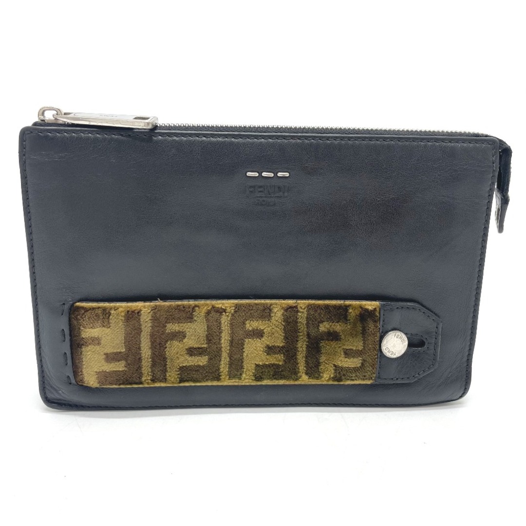 オプティミスティック FENDI フェンディ クラッチバッグ ブラック