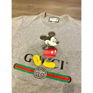 グッチ(Gucci)の未使用 グッチ ディズニー コラボ Ｔシャツ ミッキーマウス XS グレー(Tシャツ/カットソー(半袖/袖なし))