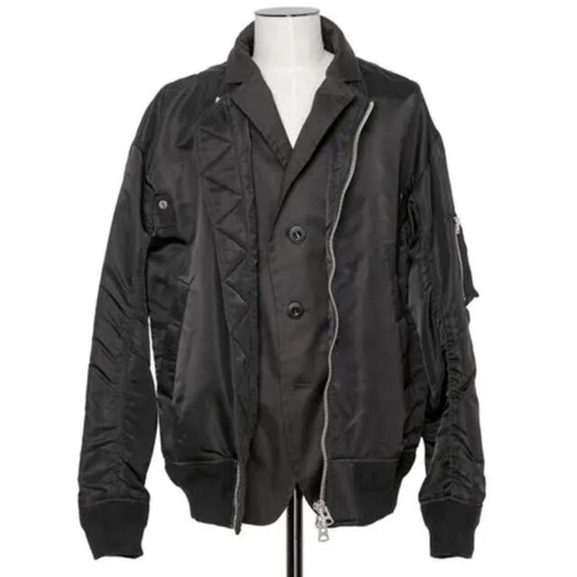 sacai(サカイ)のSacai MA-1 Blouson black メンズのジャケット/アウター(ナイロンジャケット)の商品写真