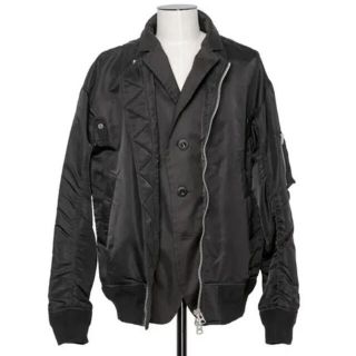 サカイ(sacai)のSacai MA-1 Blouson black(ナイロンジャケット)