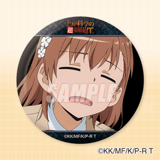 C-2 缶バッジ / とある科学の超電磁砲T 御坂美琴 くじ引き堂 C賞(キャラクターグッズ)