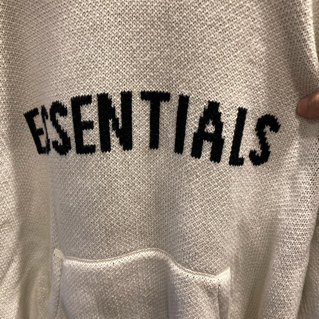 ESSENTIALS FOG エッセンシャルズ ニット パーカー クリームメンズ