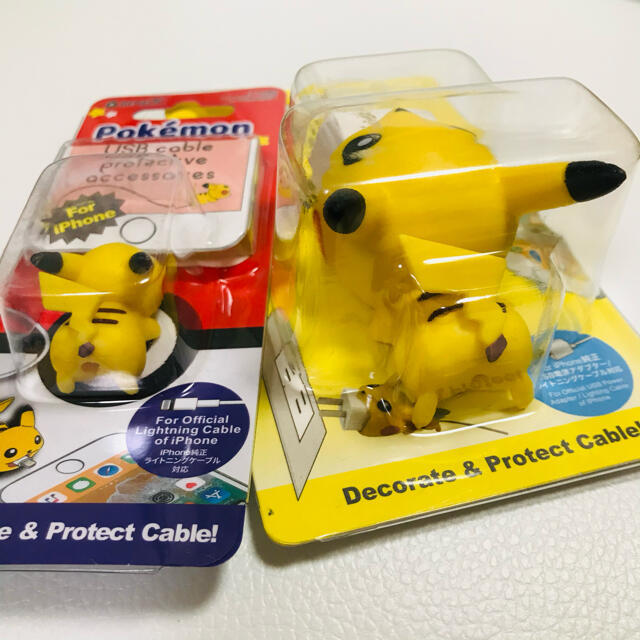 ケーブルバイト　ポケモン　ピカチュウ　イーブイ　ゴンベ　コンセント　ビッグ スマホ/家電/カメラのスマホアクセサリー(その他)の商品写真