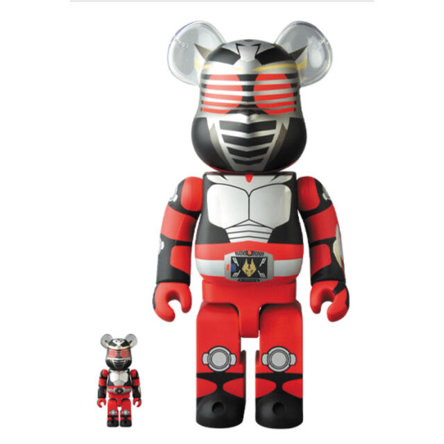 コロ丸未開封　ベアブリック BE@RBRICK400% ×100%仮面ライダー龍騎