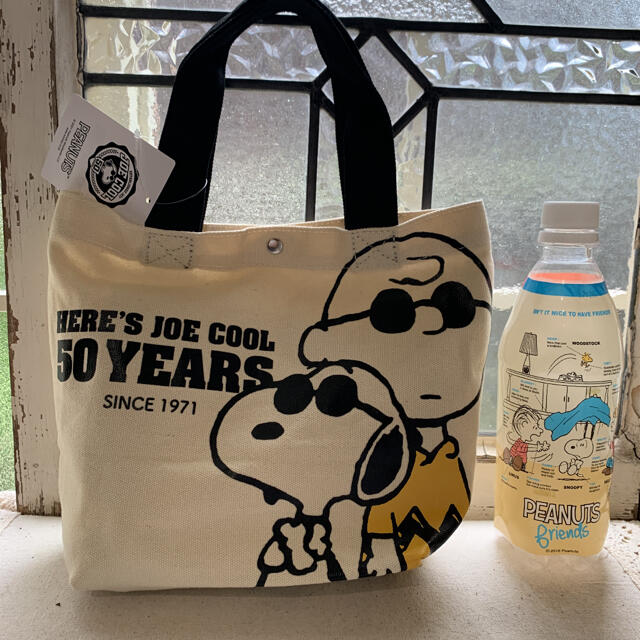 SNOOPY(スヌーピー)の《新品 タグ付き》スヌーピー  ミニトートバッグ  ジョークール① レディースのバッグ(トートバッグ)の商品写真