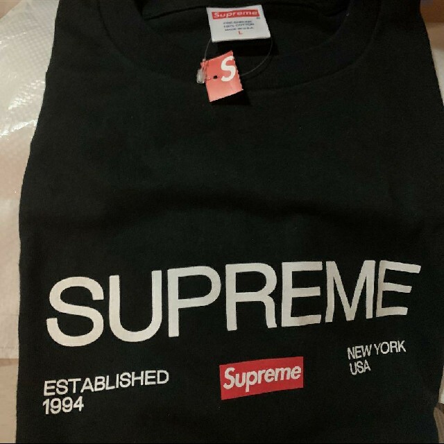 Supreme(シュプリーム)のSupreme Est.1994 Tee black L メンズのトップス(Tシャツ/カットソー(半袖/袖なし))の商品写真