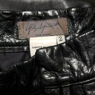 Yohji Yamamoto - 最終価格 Yohji Yamamoto POUR HOMME レザーパンツの