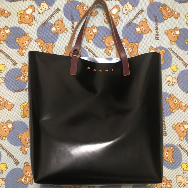 MARNI  レザーハンドル トートバッグレディース