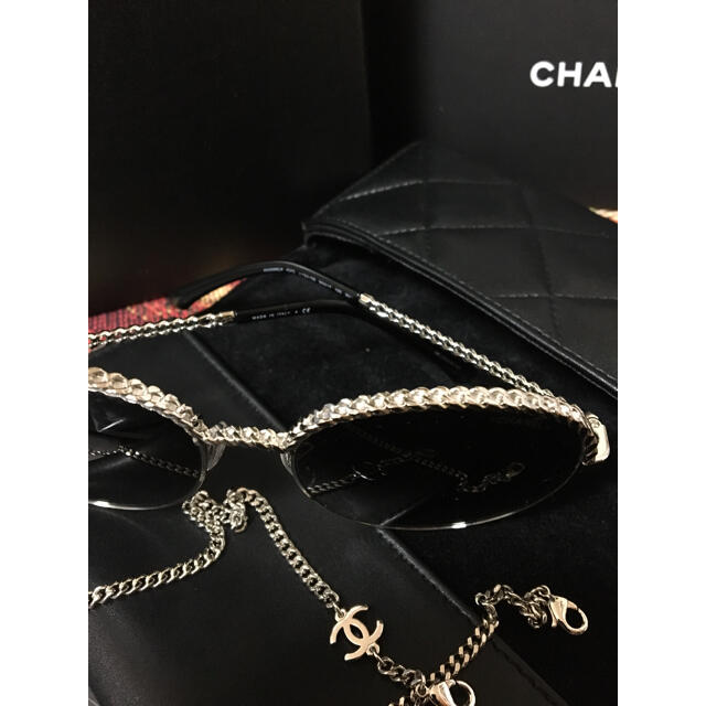 CHANEL(シャネル)の専用  シャネル アラウンド ココマークチェーン付 パントシェイプ サングラス レディースのファッション小物(サングラス/メガネ)の商品写真