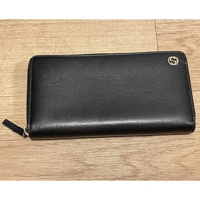 Gucci(グッチ)のGUCCI ラウンドジップ長財布　黒 メンズのファッション小物(長財布)の商品写真