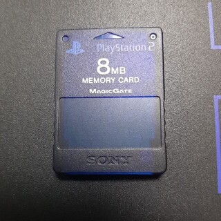 プレイステーション2(PlayStation2)のＰＳ２　メモリーカード　８mb　ブルースケルトン(家庭用ゲーム機本体)