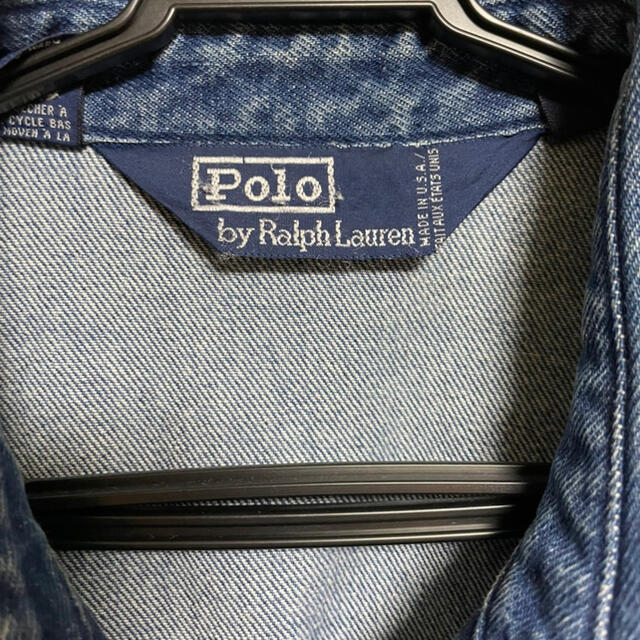 POLO RALPH LAUREN(ポロラルフローレン)のラルフローレン　スイングトップ　デニム　90's polo メンズのジャケット/アウター(Gジャン/デニムジャケット)の商品写真