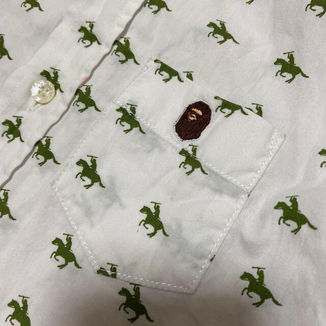 A BATHING APE(アベイシングエイプ)のsup翔様専用★APE エイプape キッズ110　シャツ　ハンドメイド キッズ/ベビー/マタニティのキッズ服男の子用(90cm~)(Tシャツ/カットソー)の商品写真