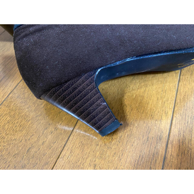 スエード調リボンパンプス レディースの靴/シューズ(ハイヒール/パンプス)の商品写真