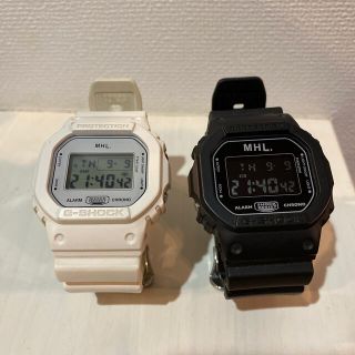 マーガレットハウエル(MARGARET HOWELL)のMHL. コラボG-SHOCK 黒(腕時計(デジタル))