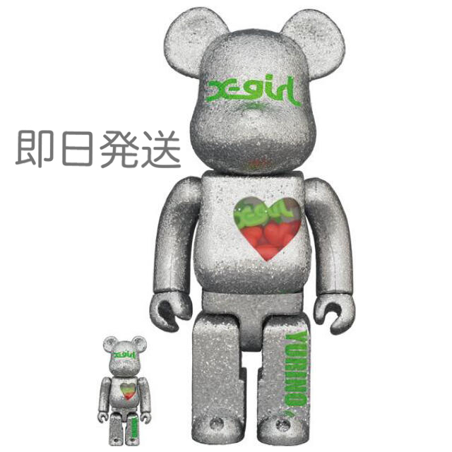 400%【新品未開封】　BE@RBRICK X-girl × YURINO