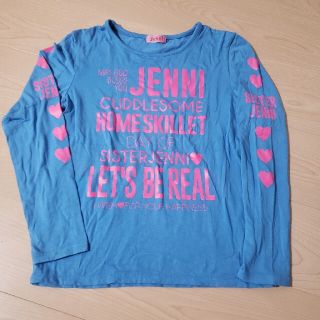 ジェニィ(JENNI)のSISTER JENNI ロングTシャツ　ブルー×ピンク　160(Tシャツ/カットソー)