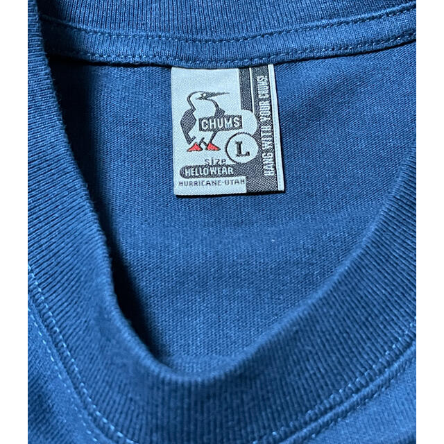 CHUMS(チャムス)の美品　チャムス　ロンT  ネイビー　Lサイズ メンズのトップス(Tシャツ/カットソー(七分/長袖))の商品写真