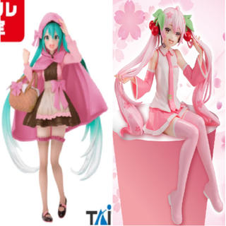 初音ミク　フィギュア２体セット　赤ずきん（タイクレ限定）＆桜ミクぬーどる(アニメ/ゲーム)