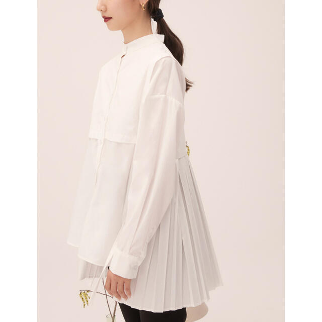 RANDEBOO Pleats cape shirts 1