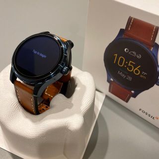 フォッシル(FOSSIL)のFOSSIL*MARSHAL ブラウンレザー ジェネレーション2スマートウォッチ(腕時計(デジタル))