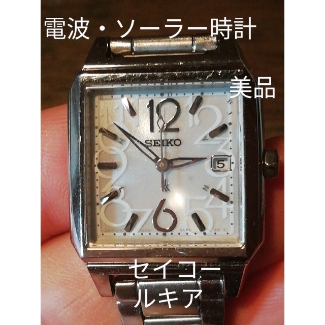 お気にいる SEIKO - A30　美品　セイコー・ルキア　電波・ソーラー時計　デイト 腕時計