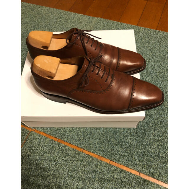 REGAL(リーガル)の値下げ　スコッチグレイン　ベルオム　24.5 ブラウン　内羽根　756 メンズの靴/シューズ(ドレス/ビジネス)の商品写真