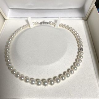 ミキモト(MIKIMOTO)の【美品】ミキモト マリリンモンロー K18WG金具 7～9ｍｍ(ネックレス)