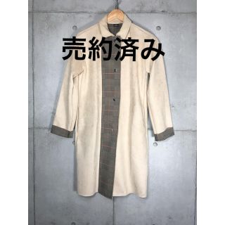 ザラ(ZARA)のZARA ザラ コート　XS ピーチスキン　スエード　秋コート　ベージュ(ロングコート)