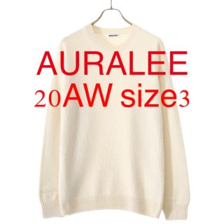 AURALEE オーラリー ベビーカシミアニット ナチュラルホワイト サイズ3