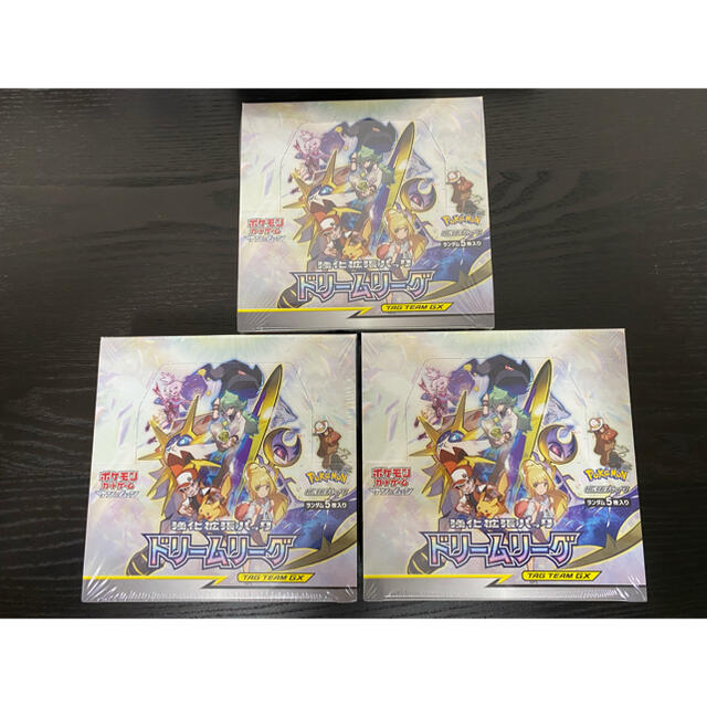 シュリンクつき 新品未開封 ポケモンカード ドリームリーグ3box