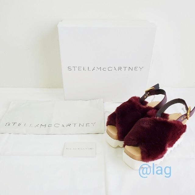 Stella McCartney(ステラマッカートニー)の新品未使用《ステラマッカートニー》エリス ファーサンダル 35サイズ(22cm) レディースの靴/シューズ(サンダル)の商品写真