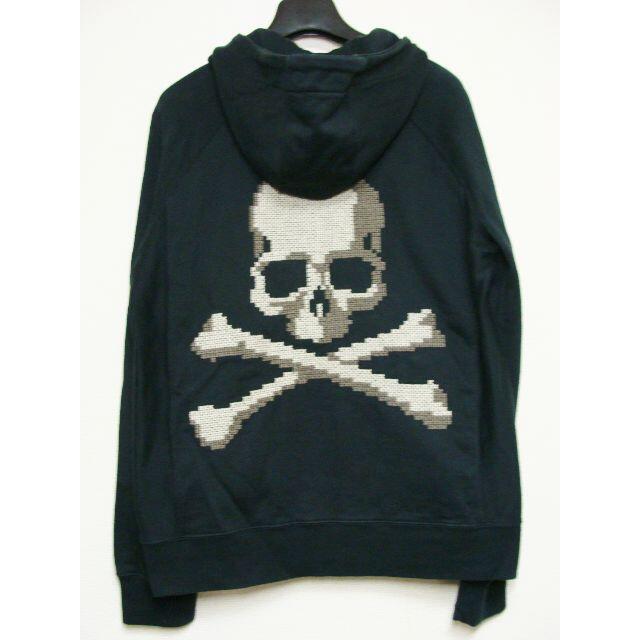 mastermind JAPAN - マスターマインドバックドクロスカル刺繍ジップフードスウェットパーカーブルゾン