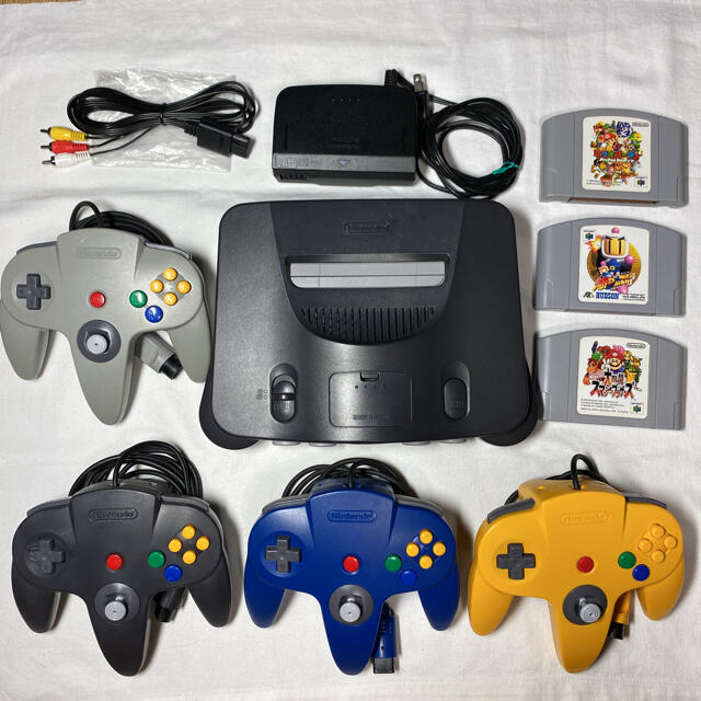 NINTENDO 64 - ニンテンドー64 コントローラー4個 スマブラ マリパ ボンバーマン 管理152