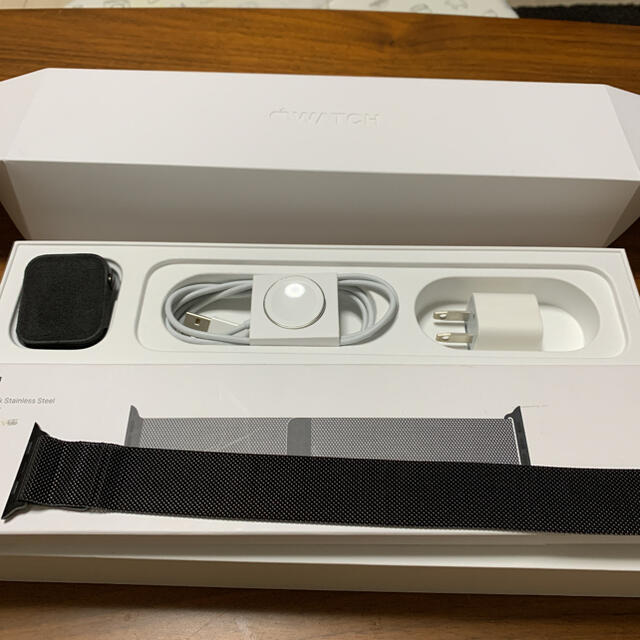 Apple Watch(アップルウォッチ)のAppleWatch series5 44mm ステンレス　アップルウォッチ メンズの時計(腕時計(デジタル))の商品写真