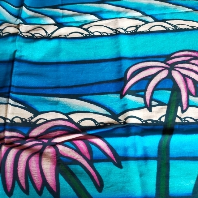 ヘザーブラウン　パレオ　サロン　フラガール　限定　Hawaiiで購入 エンタメ/ホビーの美術品/アンティーク(絵画/タペストリー)の商品写真