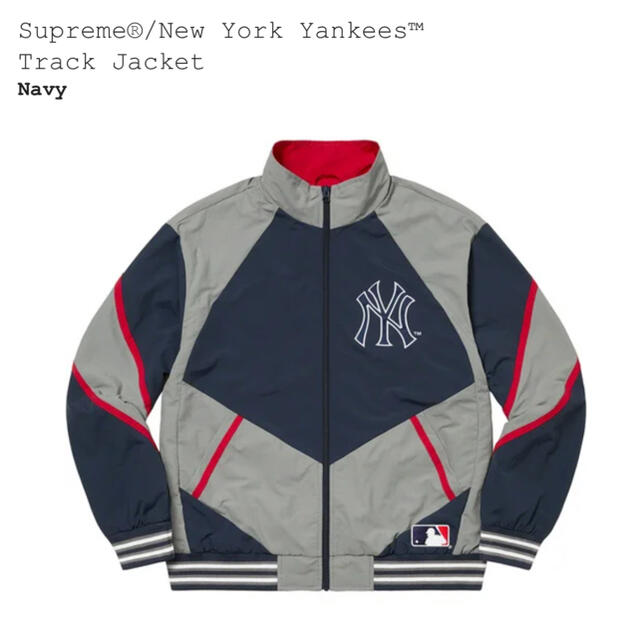 supreme yankees track jacket