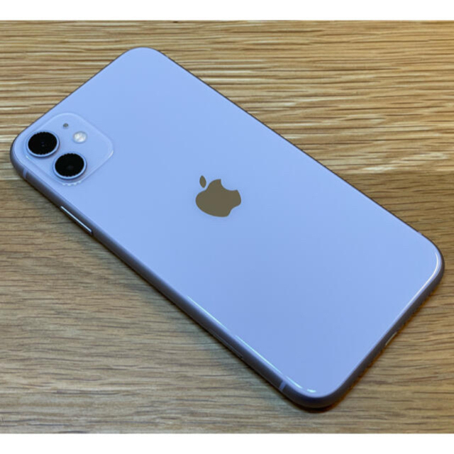 iPhone 11 64GB パープル SIMフリーバッテリー100%-