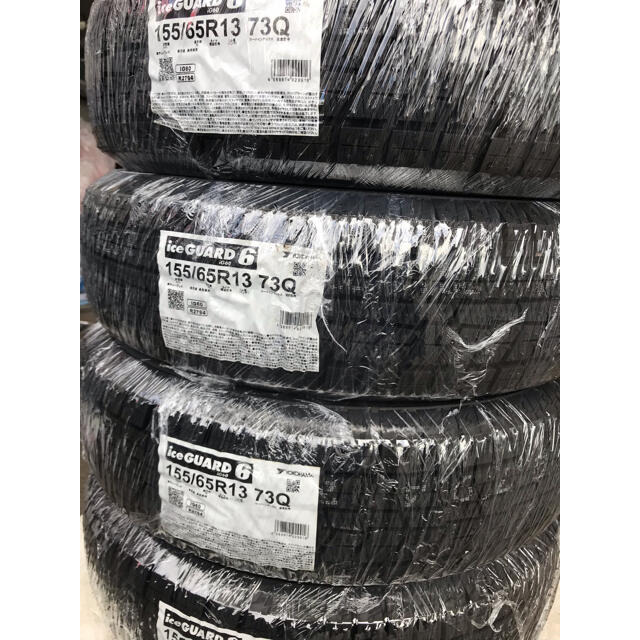 送料込み！155/65R13ヨコハマタイヤiG60スタッドレス21年製4本新品