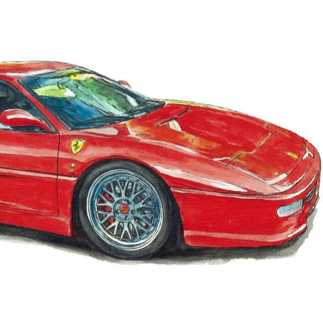 GC-1107フェラーリF355/F50限定版画直筆サイン額装●作家平右ヱ門