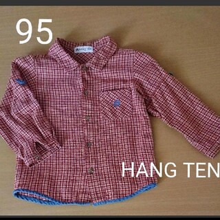 ハンテン(HANG TEN)のHANG TEN  子供服95㎝ 長袖  チェックシャツ キッズ長袖シャツ95(ブラウス)
