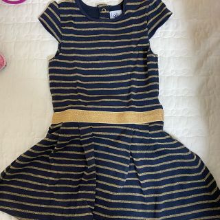 プチバトー(PETIT BATEAU)のプチバトー  ボーダーワンピース　5a (ワンピース)