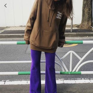 ステュディオス(STUDIOUS)の最終値下げ★有末麻祐子プロデュースmessage logo hoodie(トレーナー/スウェット)