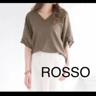 アーバンリサーチロッソ(URBAN RESEARCH ROSSO)の夏物SALE⭐️URBAN RESEARCH ROSSO Vネックプルオーバー(カットソー(半袖/袖なし))