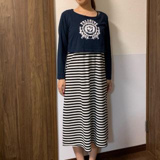 マタニティワンピース　授乳服(マタニティワンピース)