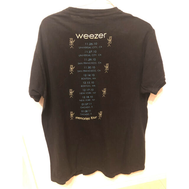 Wizzard(ウィザード)のweezer ウィーザー 2010/2011 全米ツアー Tシャツ Lサイズ メンズのトップス(Tシャツ/カットソー(半袖/袖なし))の商品写真