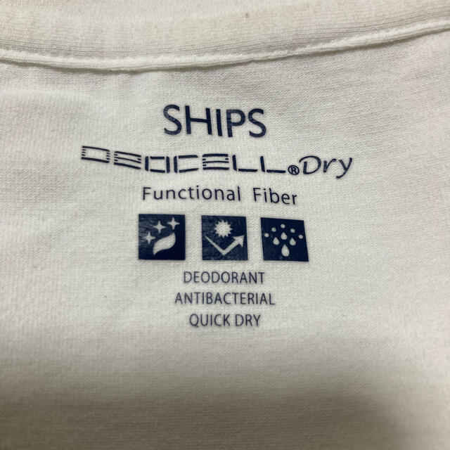 SHIPS(シップス)のSHIPS 高機能消臭糸 デオセル(R)使用 消臭 抗菌 VネックTシャツ メンズのトップス(Tシャツ/カットソー(半袖/袖なし))の商品写真