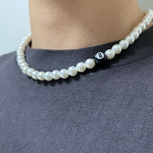 KAPITAL(キャピタル)のpearl necklace パールビーズネックレス 韓国 メンズのアクセサリー(ネックレス)の商品写真